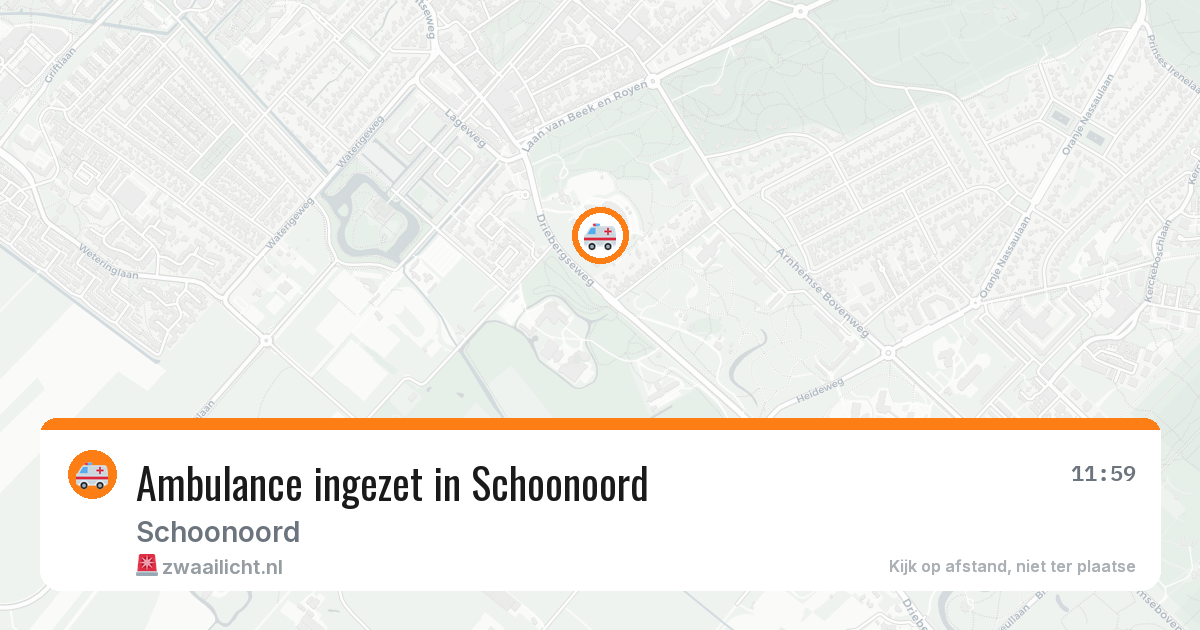 Ambulance ingezet in Schoonoord — 11 mei 2026