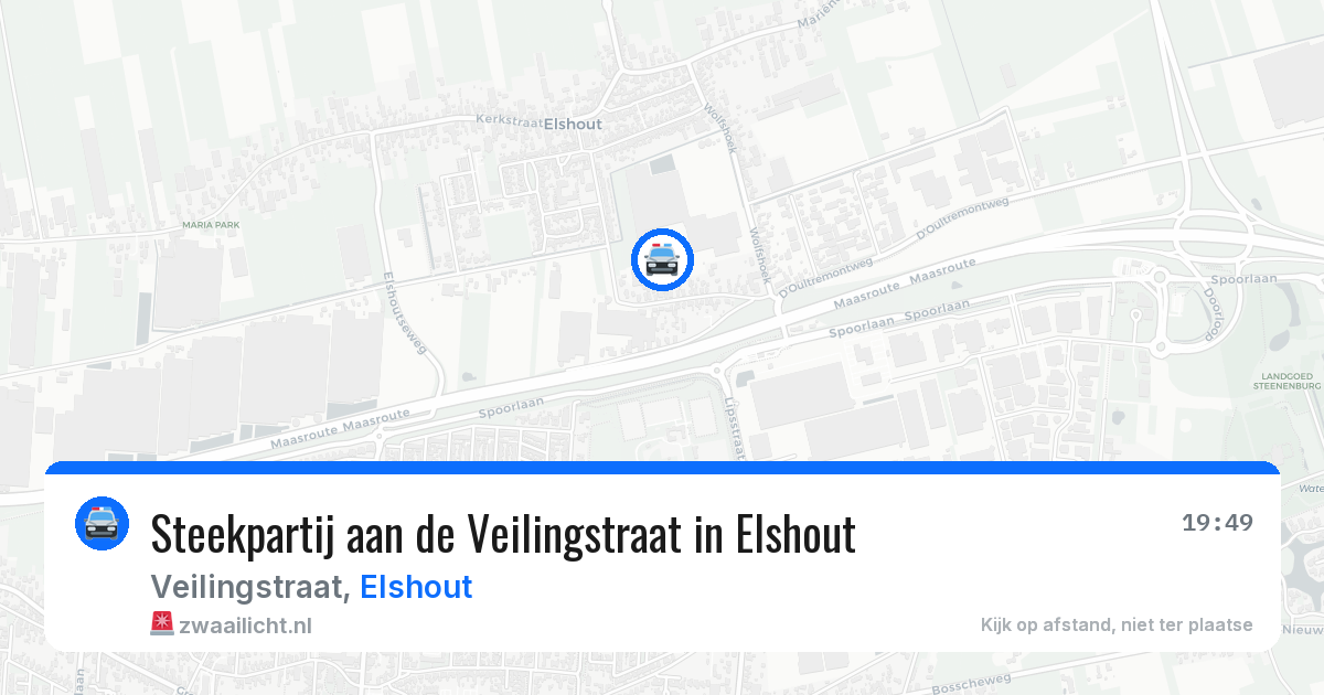 Steekpartij aan de Veilingstraat in Elshout — 24 jul 2026