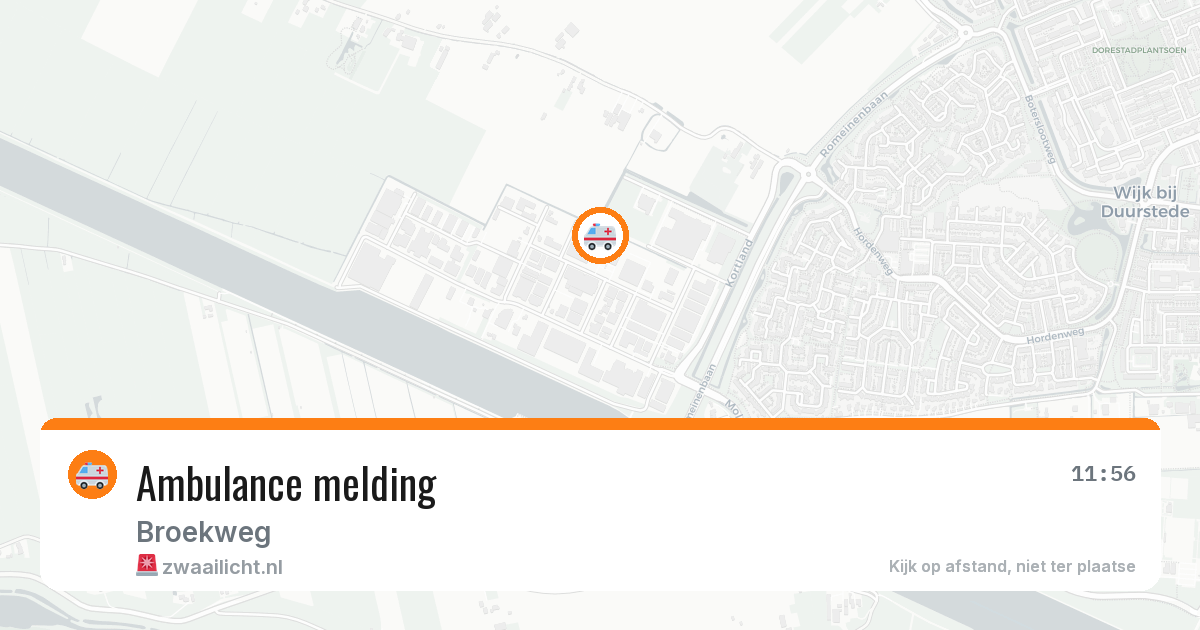 Ambulance melding — 22 apr 2026