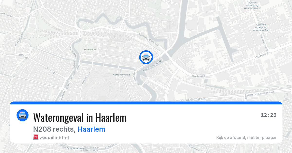 Waterongeval in Haarlem — 27 mei 2026