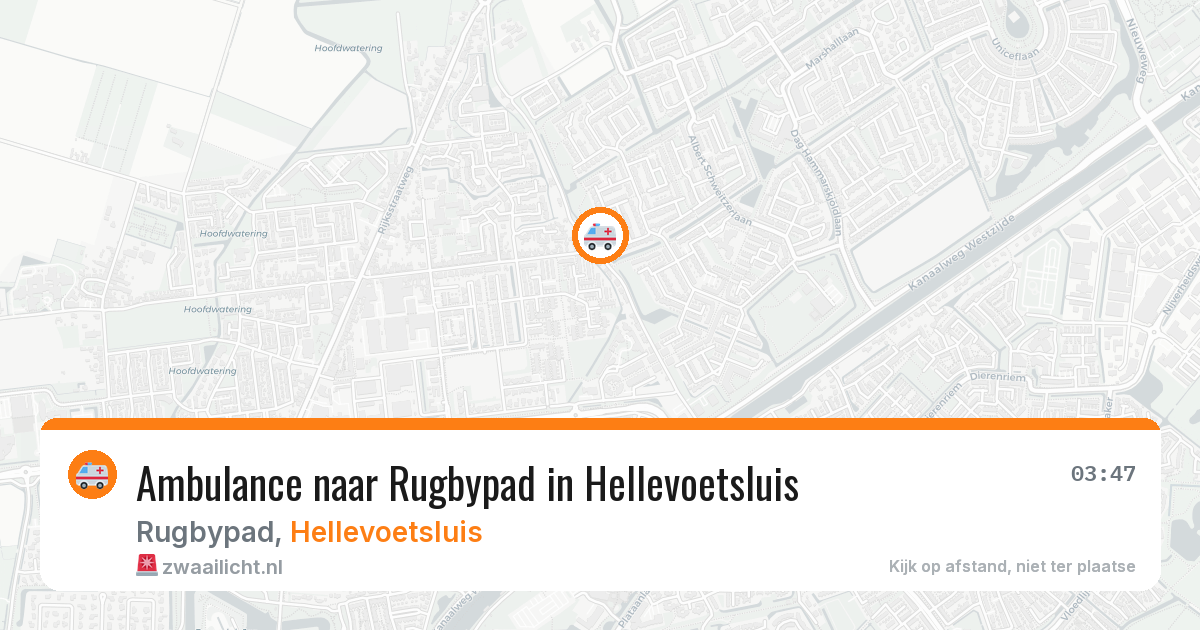 Ambulance naar Rugbypad in Hellevoetsluis — 7 jul 2026