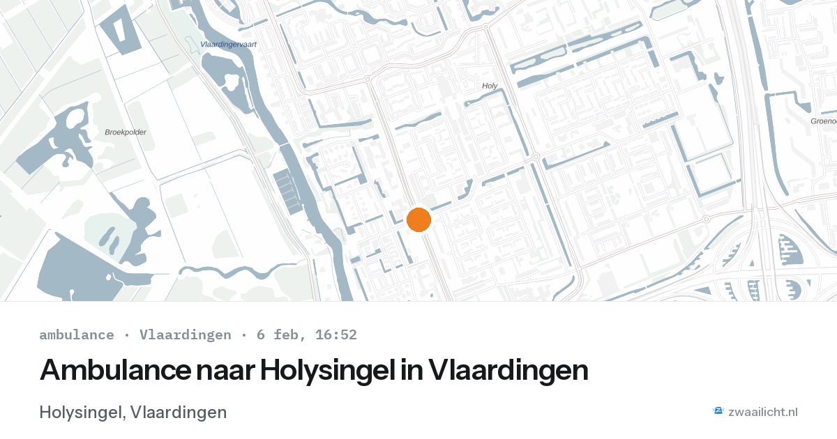Ambulance naar Holysingel in Vlaardingen — 6 feb 2026