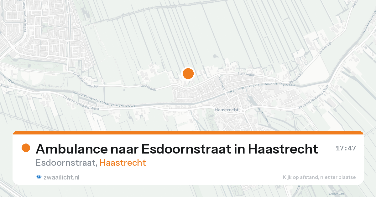 Ambulance naar Esdoornstraat in Haastrecht — 24 feb 2026