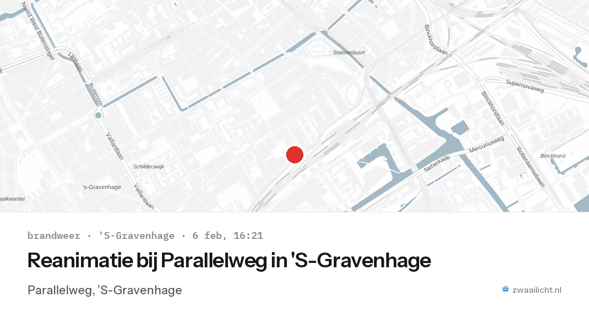 Reanimatie bij Parallelweg in 'S-Gravenhage — 6 feb 2026