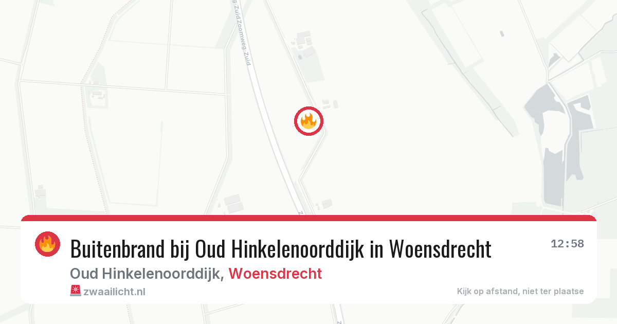 Buitenbrand bij Oud Hinkelenoorddijk in Woensdrecht — 7 aug 2026