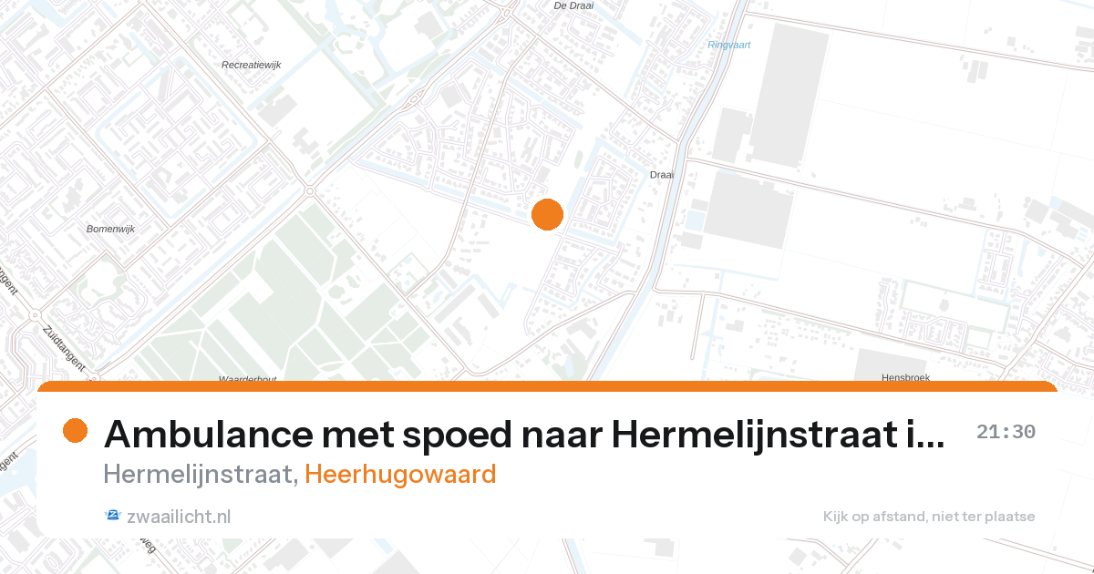 Ambulance met spoed naar Hermelijnstraat in Heerhugowaard — 26 aug 2026