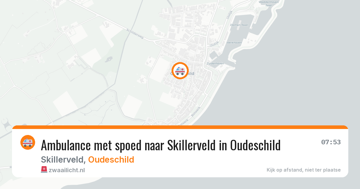 Ambulance met spoed naar Skillerveld in Oudeschild — 18 mrt 2026
