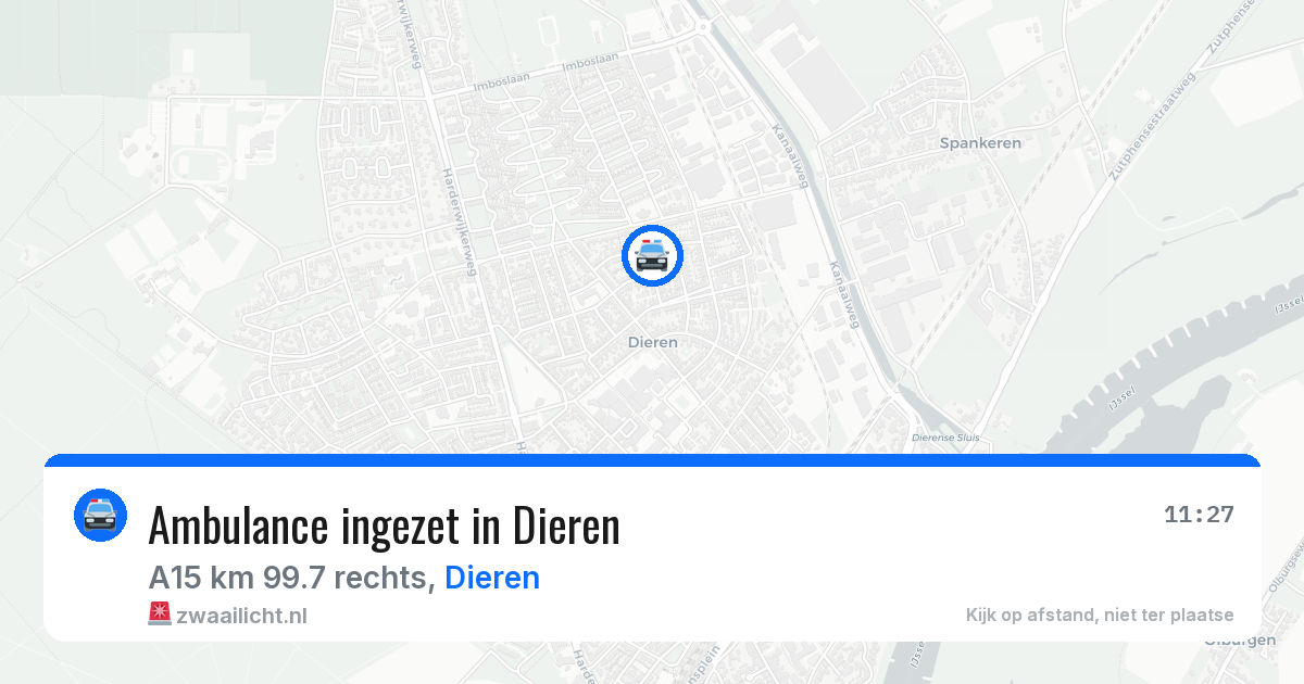 Ambulance ingezet in Dieren — 16 mei 2026