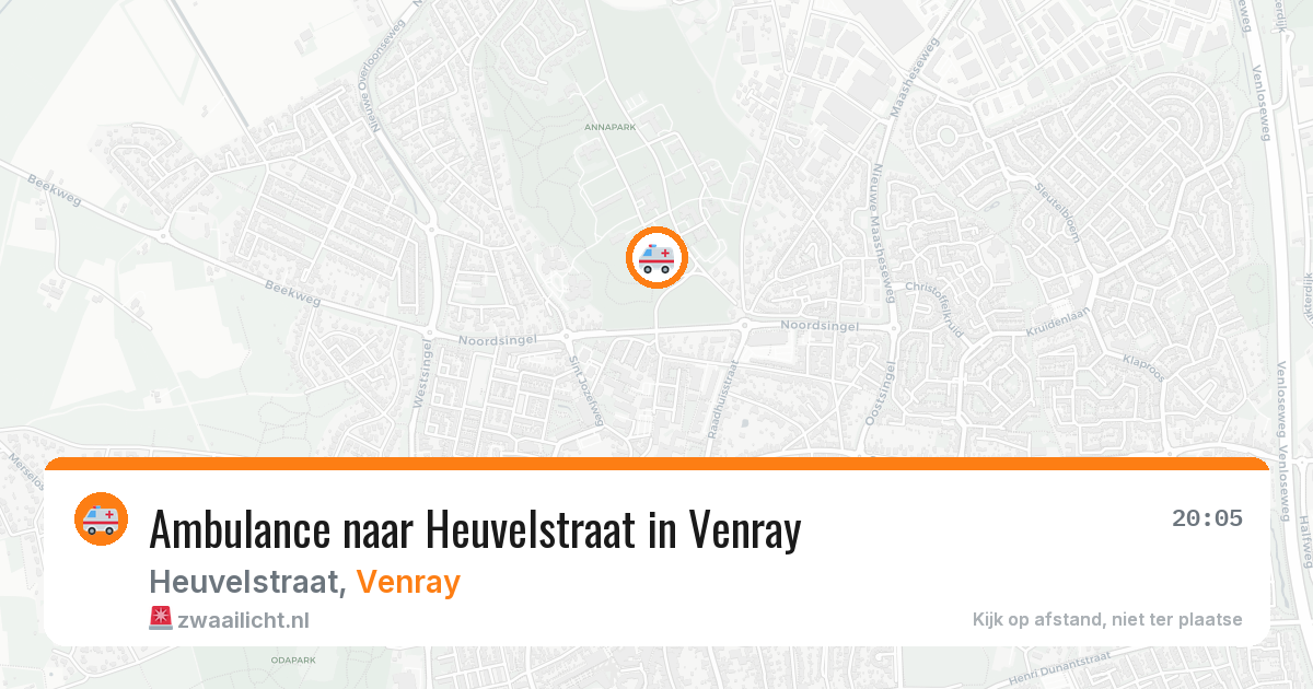 Ambulance naar Heuvelstraat in Venray — 10 jul 2026