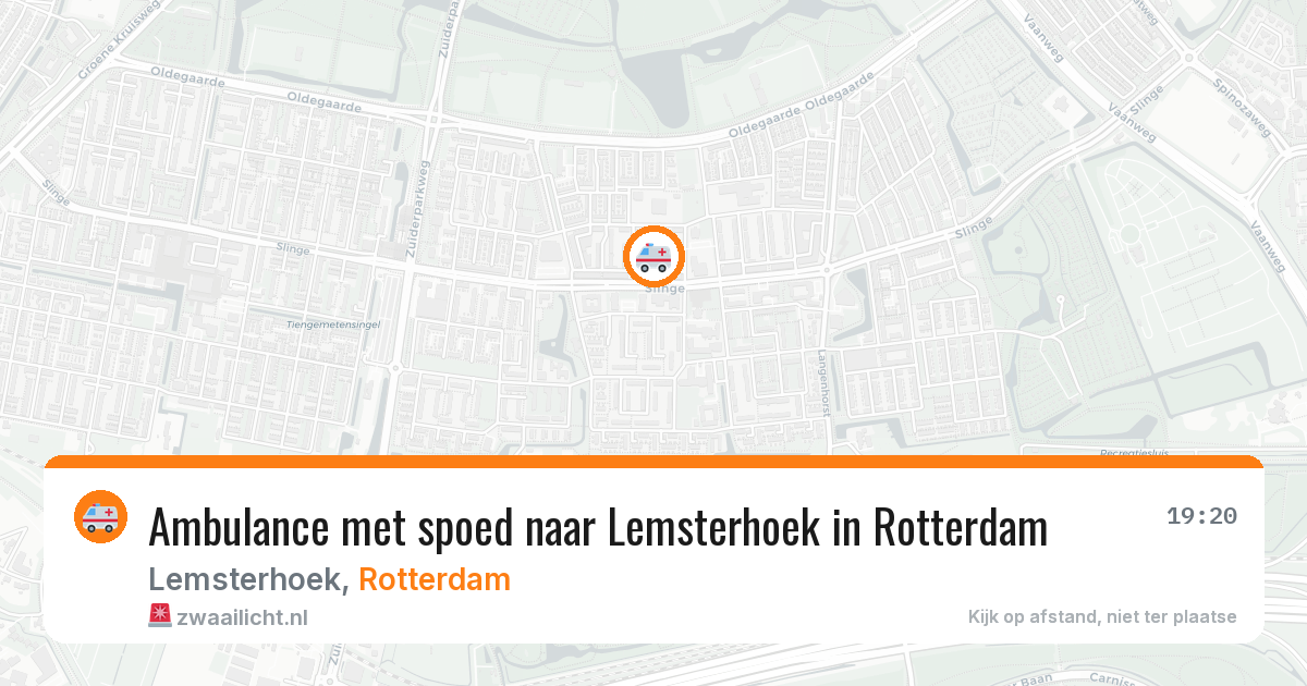 Ambulance met spoed naar Lemsterhoek in Rotterdam — 17 mrt 2026