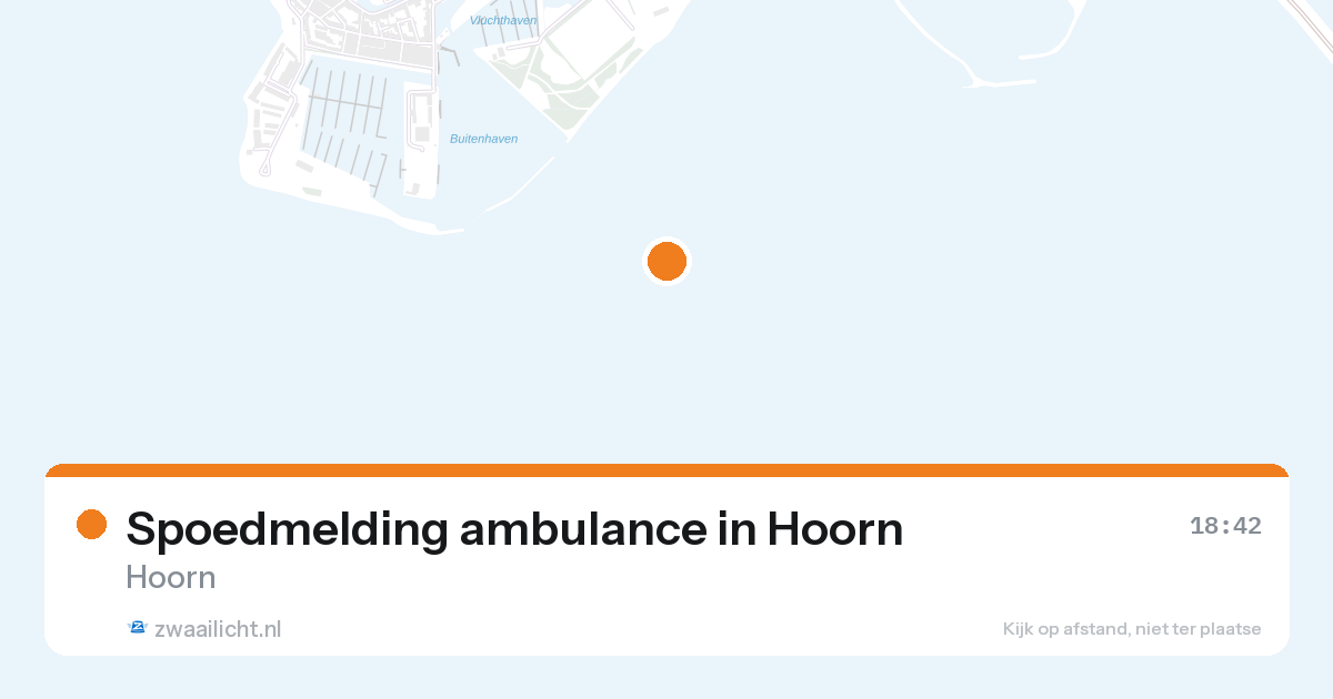 Spoedmelding ambulance in Hoorn — 27 aug 2026
