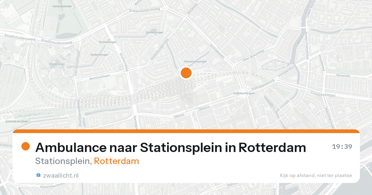 Ambulance naar Stationsplein in Rotterdam — 29 mei 2026