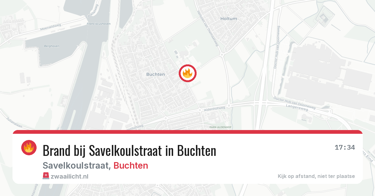 Brand bij Savelkoulstraat in Buchten — 15 feb 2026