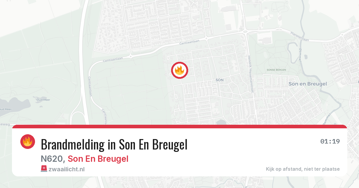 Brandmelding in Son En Breugel — 10 aug 2026