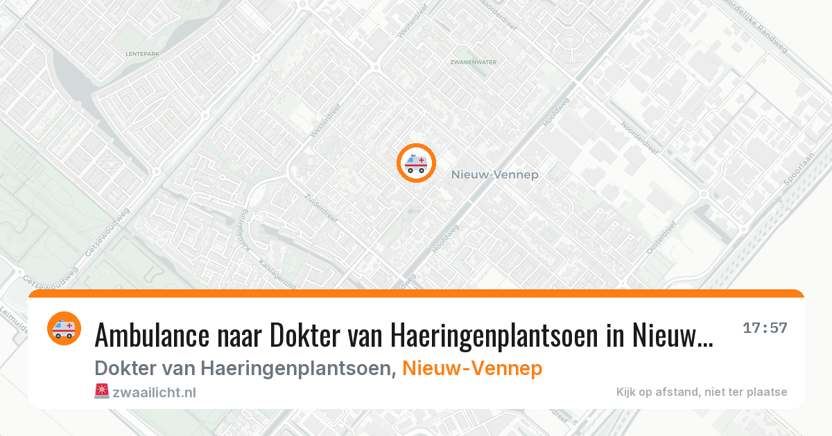 Ambulance naar Dokter van Haeringenplantsoen in Nieuw-Vennep — 1 jul 2026