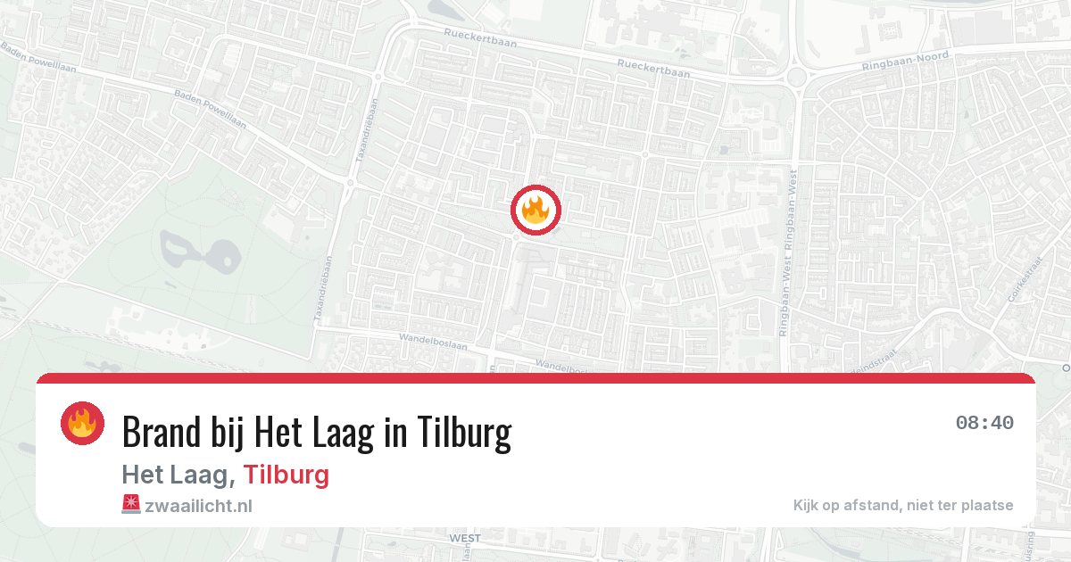 Brand bij Het Laag in Tilburg — 19 jun 2026