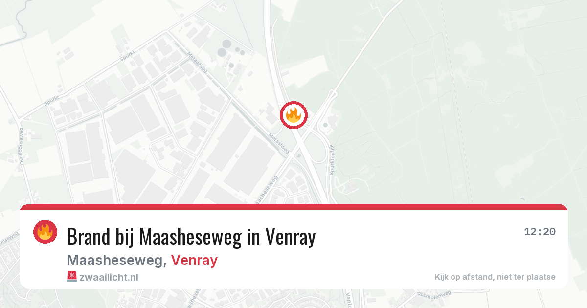 Brand bij Maasheseweg in Venray — 3 aug 2026