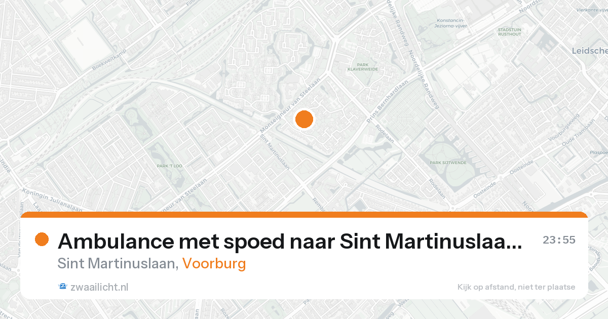 Ambulance met spoed naar Sint Martinuslaan in Voorburg — 31 jan 2026