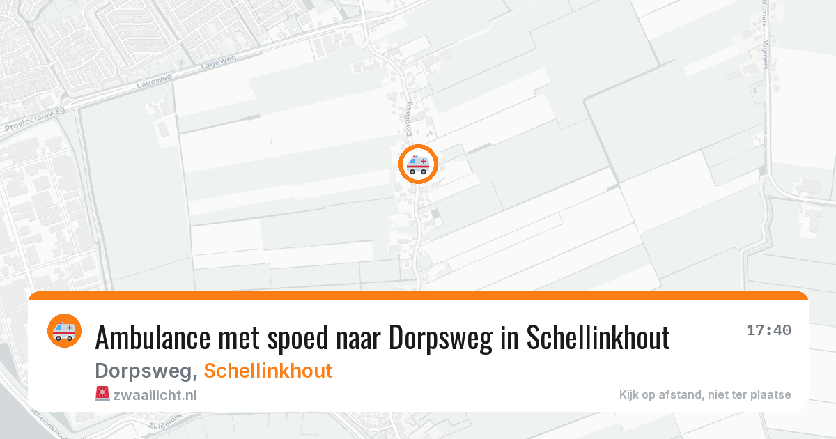 Ambulance met spoed naar Dorpsweg in Schellinkhout — 6 jun 2026