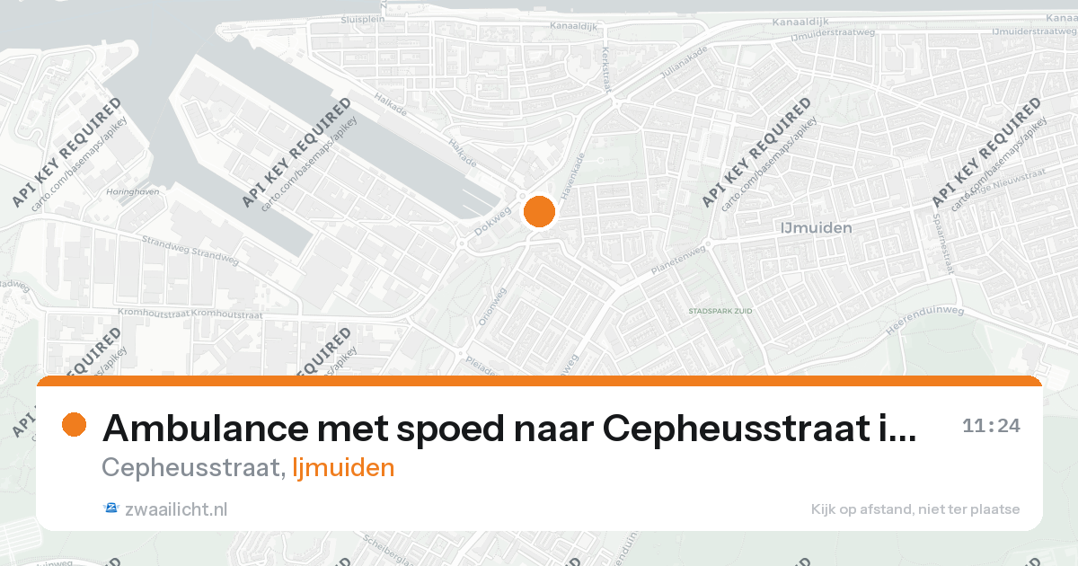Ambulance met spoed naar Cepheusstraat in Ijmuiden — 26 aug 2026