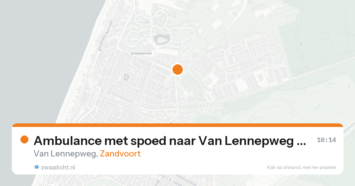 Ambulance met spoed naar Van Lennepweg in Zandvoort — 8 feb 2026