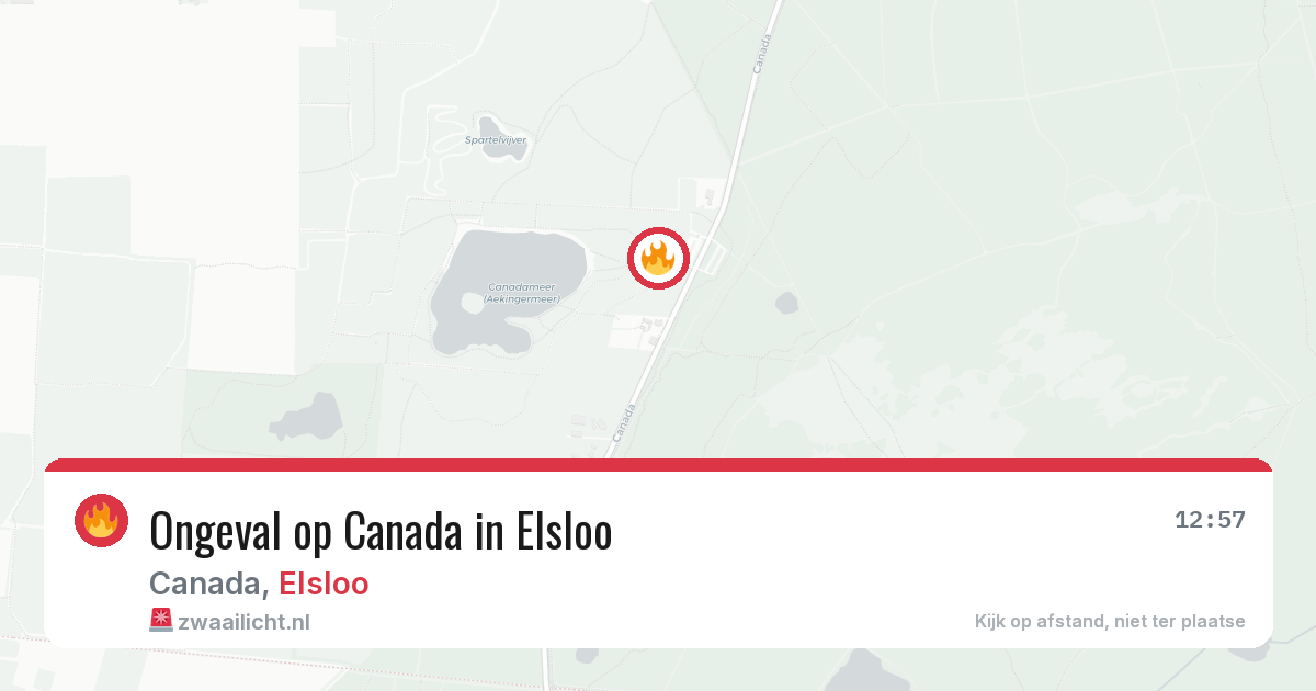 Ongeval op Canada in Elsloo — 2 aug 2026