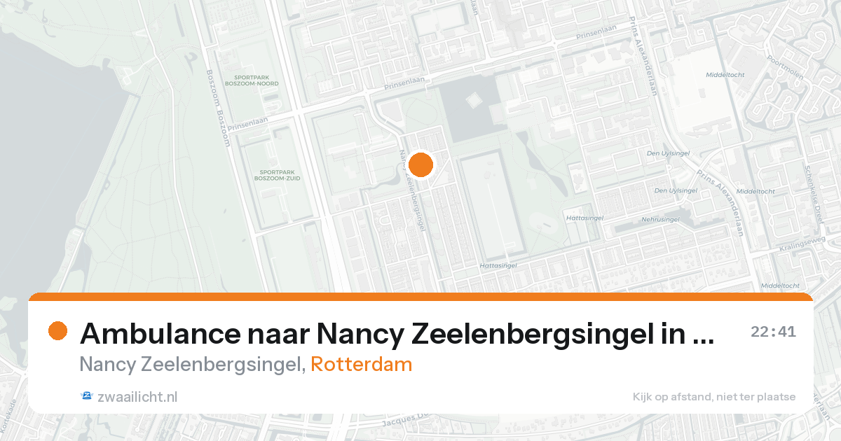 Ambulance naar Nancy Zeelenbergsingel in Rotterdam — 15 aug 2026