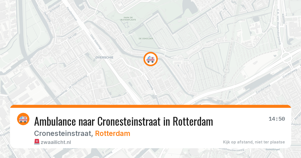 Ambulance naar Cronesteinstraat in Rotterdam — 25 jun 2026