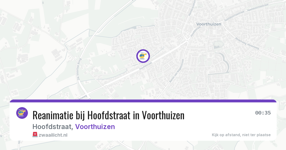 Reanimatie bij Hoofdstraat in Voorthuizen — 30 jun 2026