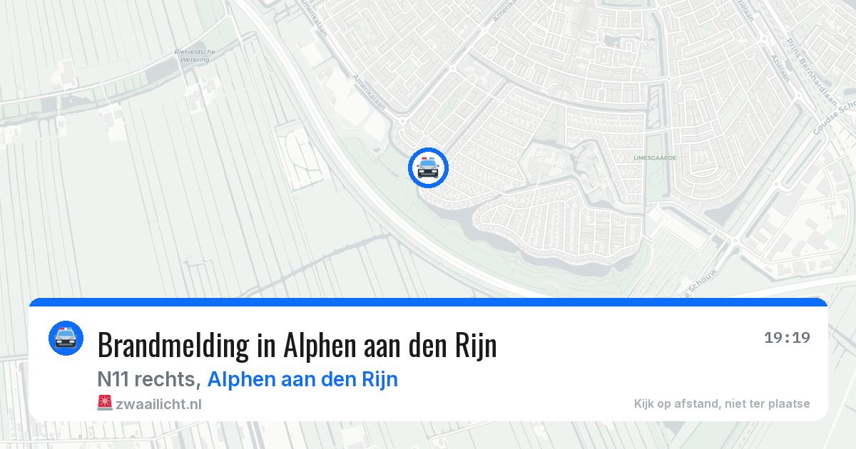 Brandmelding in Alphen aan den Rijn — 30 mrt 2026