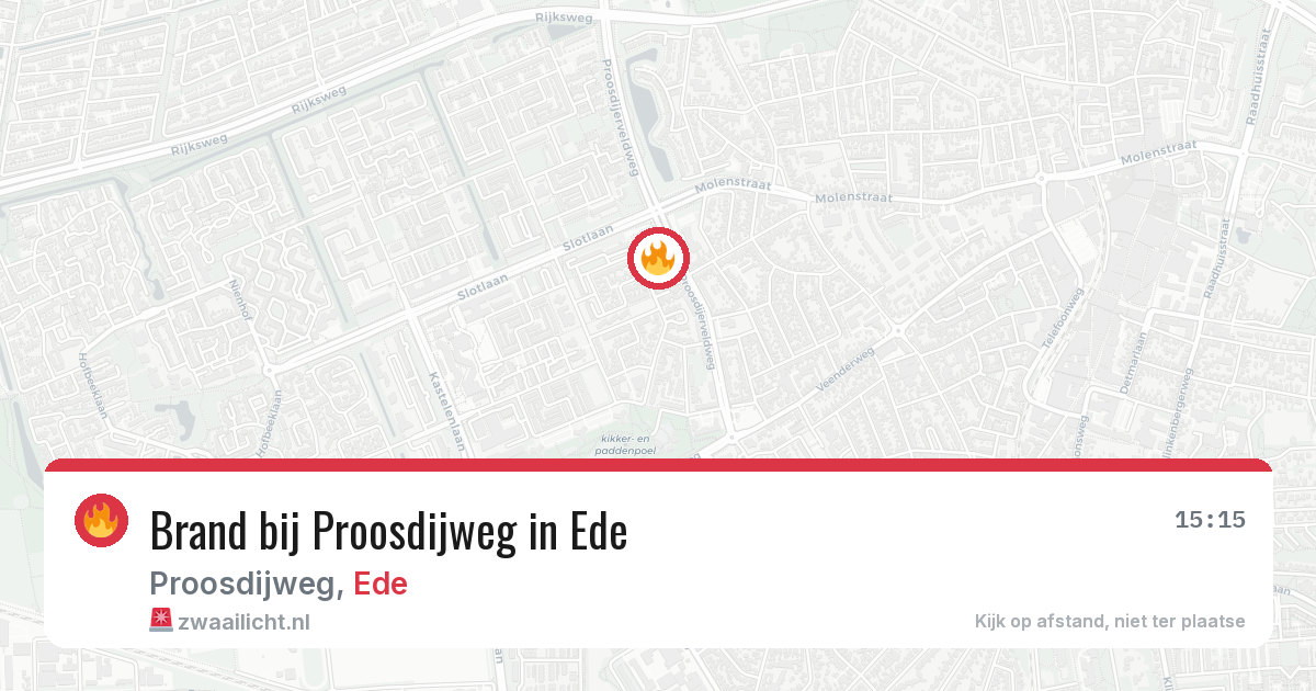 Brand bij Proosdijweg in Ede — 28 mrt 2026