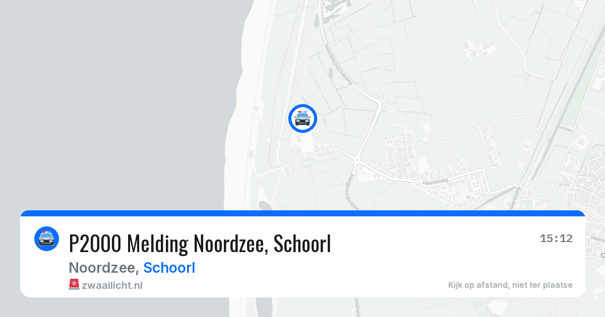 P2000 Melding Noordzee, Schoorl — 21 jun 2026