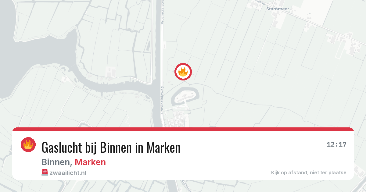 Gaslucht bij Binnen in Marken — 17 jun 2026