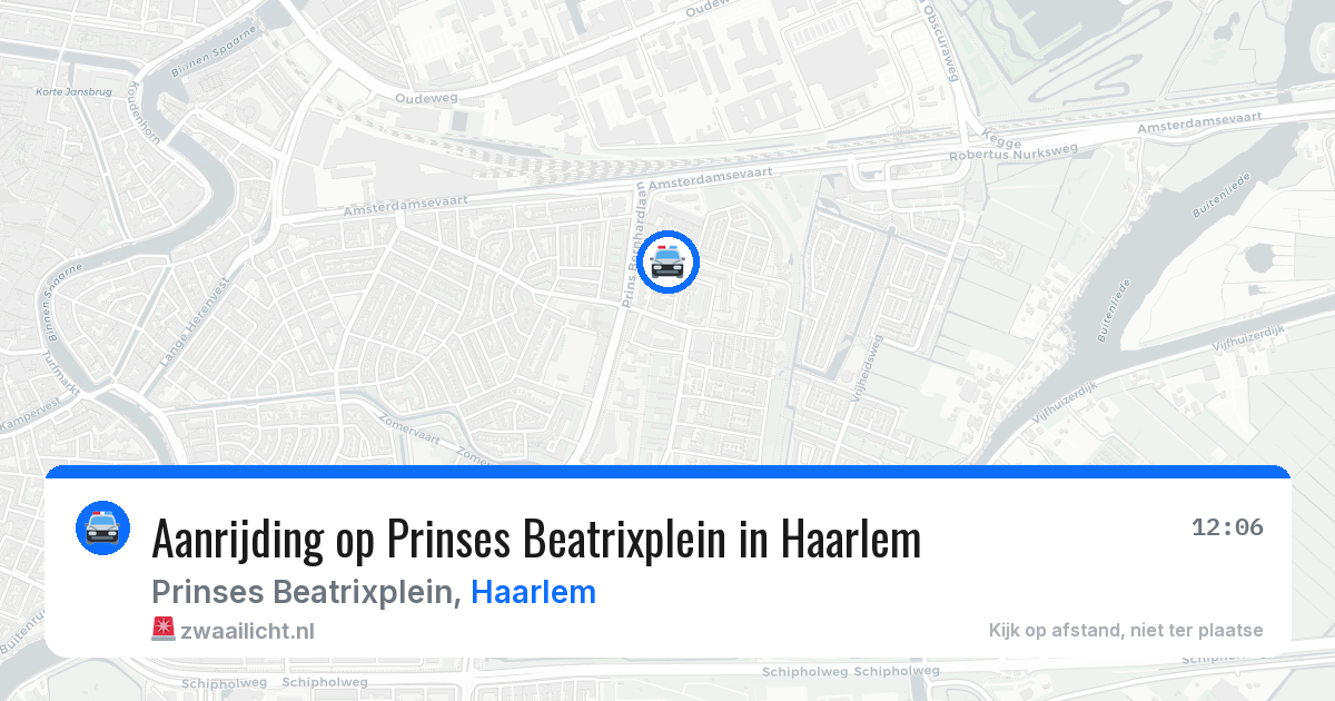 Aanrijding op Prinses Beatrixplein in Haarlem — 21 mrt 2026