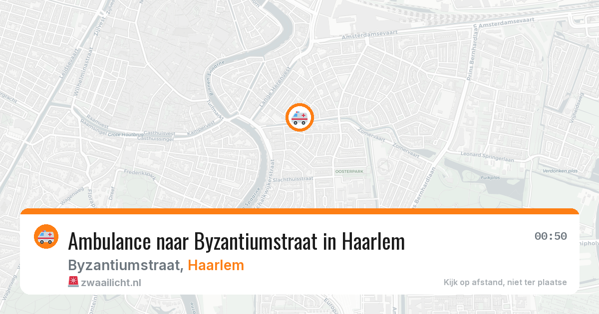 Ambulance naar Byzantiumstraat in Haarlem — 8 apr 2026