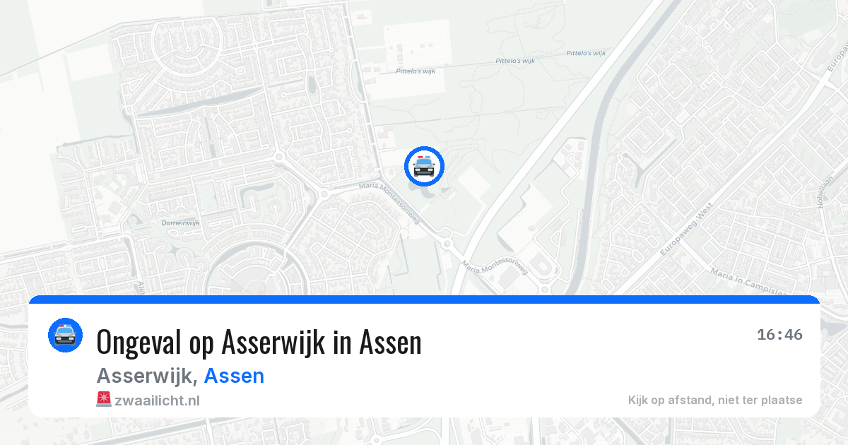 Ongeval op Asserwijk in Assen — 2 apr 2026