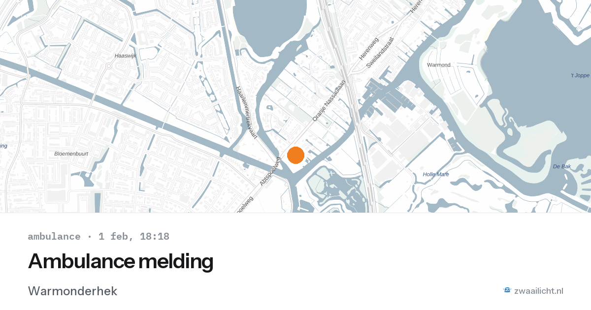 Ambulance melding — 1 feb 2026