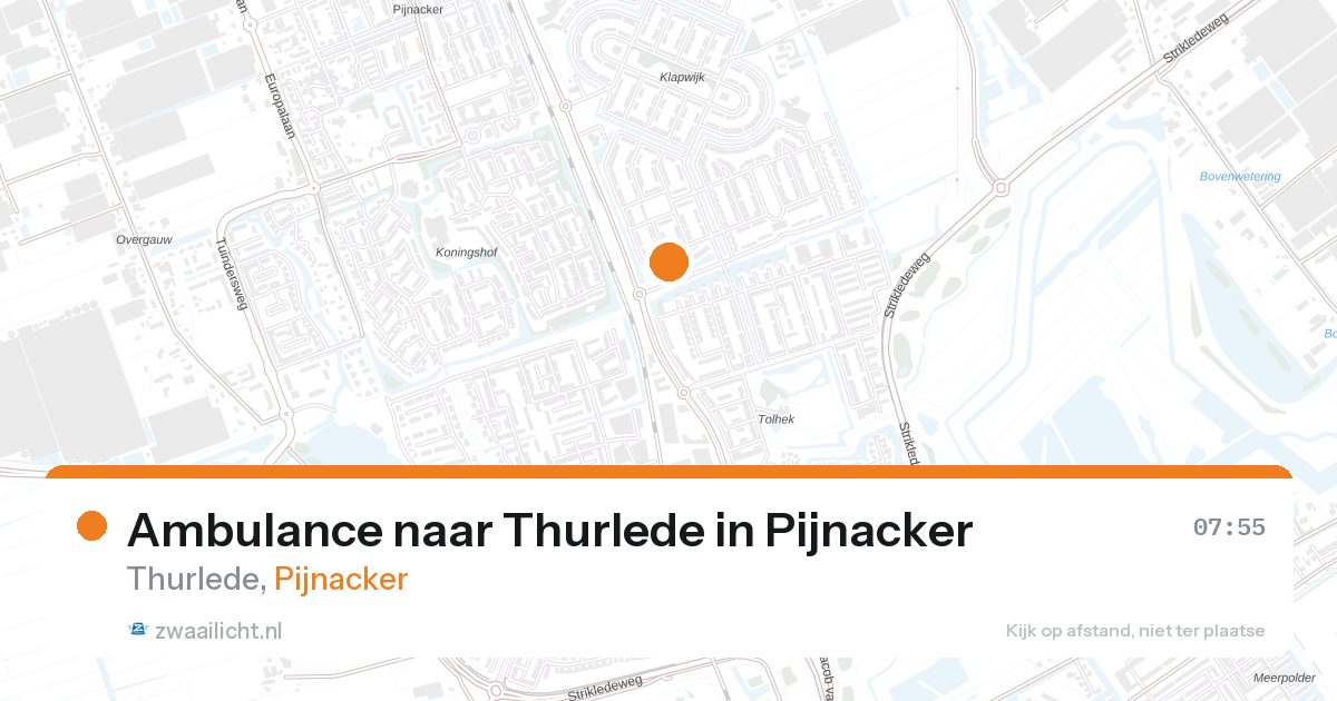 Ambulance naar Thurlede in Pijnacker — 17 jun 2026