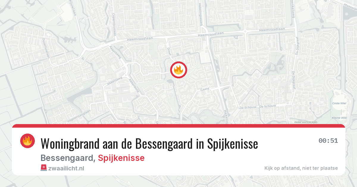 Woningbrand aan de Bessengaard in Spijkenisse — 6 jul 2026