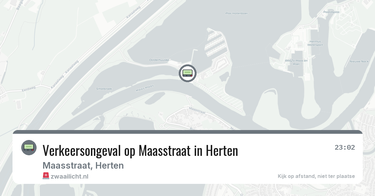 Verkeersongeval op Maasstraat in Herten — 1 apr 2026
