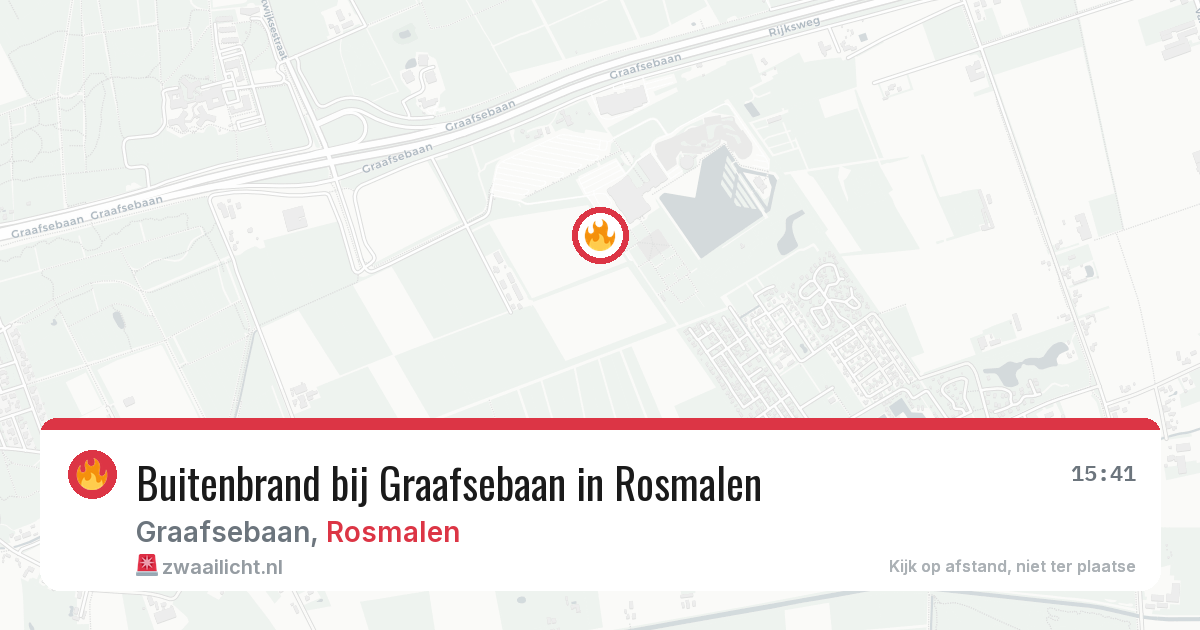 Buitenbrand bij Graafsebaan in Rosmalen — 1 aug 2026