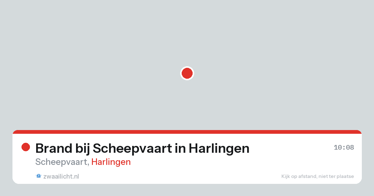 Brand bij Scheepvaart in Harlingen — 14 aug 2026
