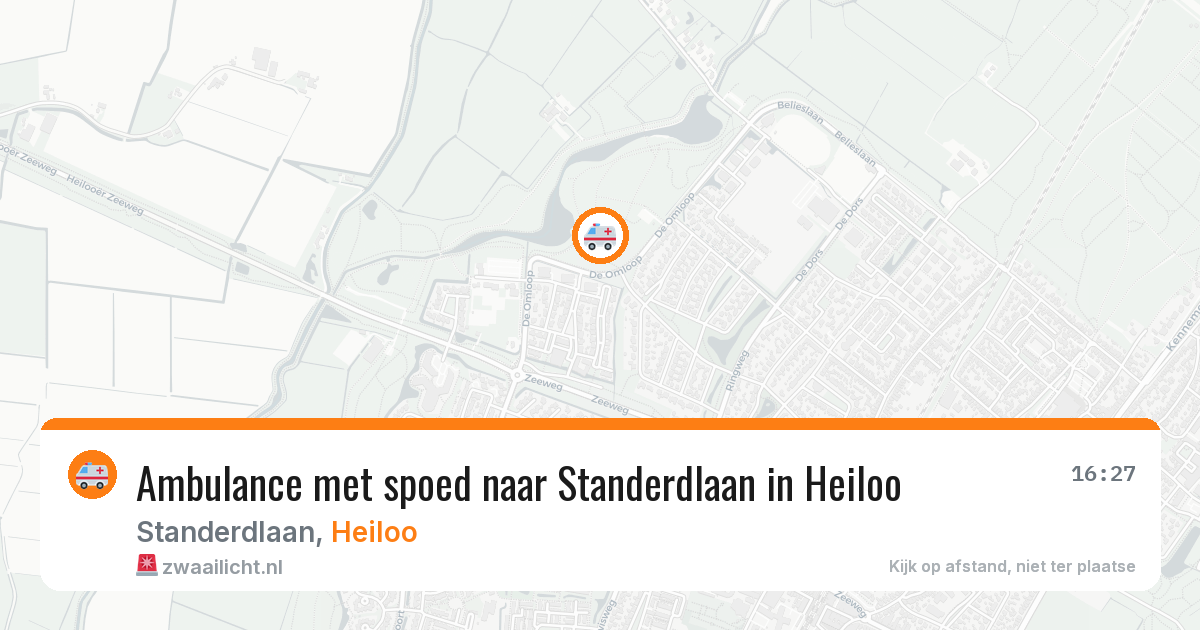 Ambulance met spoed naar Standerdlaan in Heiloo — 27 mrt 2026