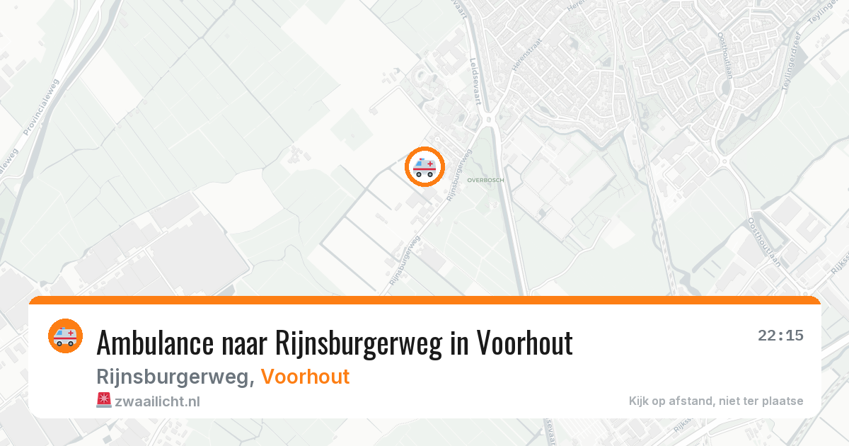 Ambulance naar Rijnsburgerweg in Voorhout — 8 apr 2026