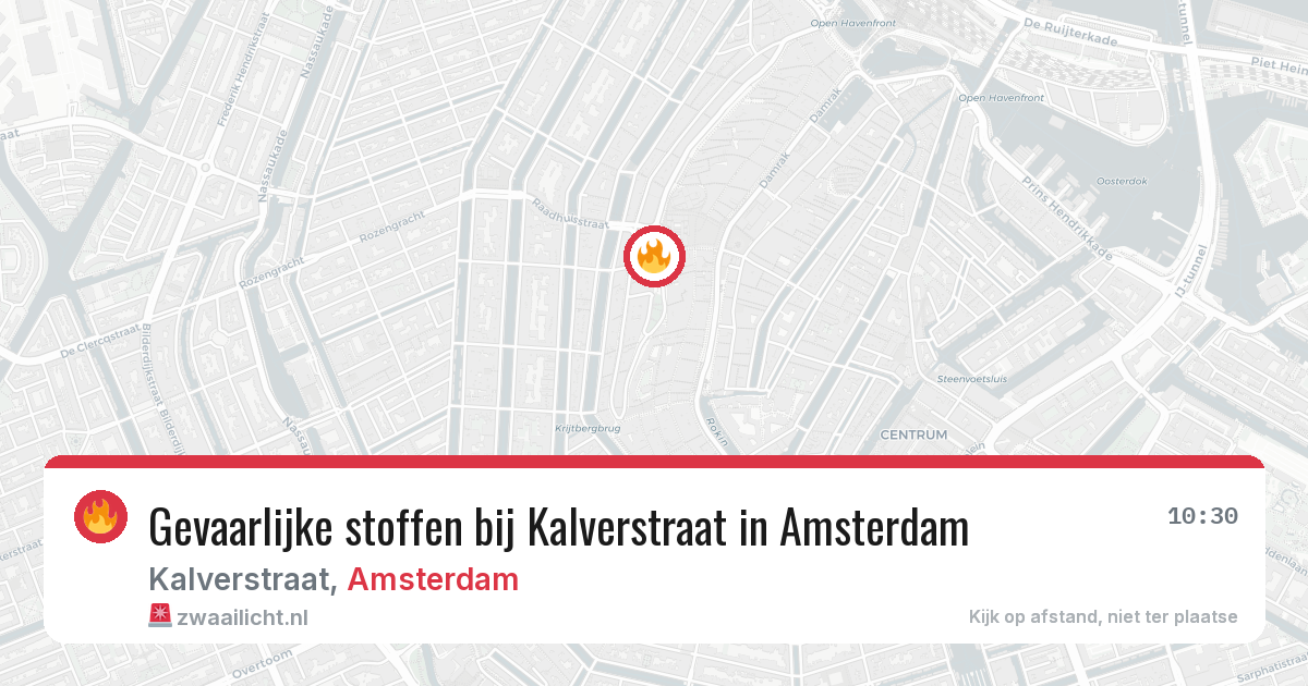 Gevaarlijke stoffen bij Kalverstraat in Amsterdam — 19 mei 2026