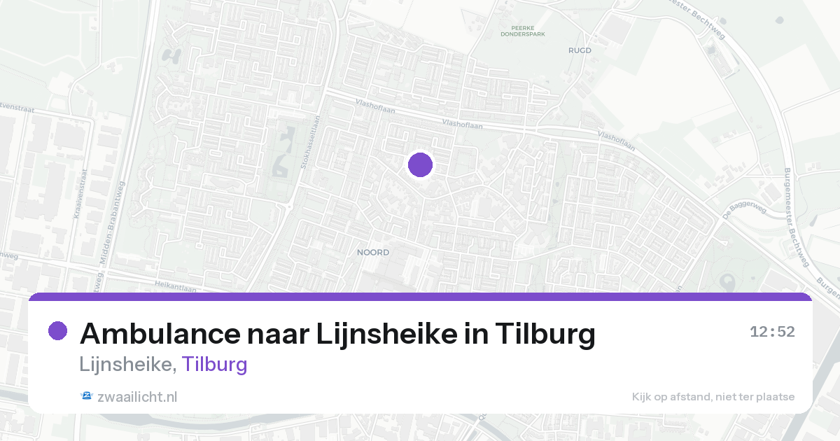 Ambulance naar Lijnsheike in Tilburg — 15 aug 2026