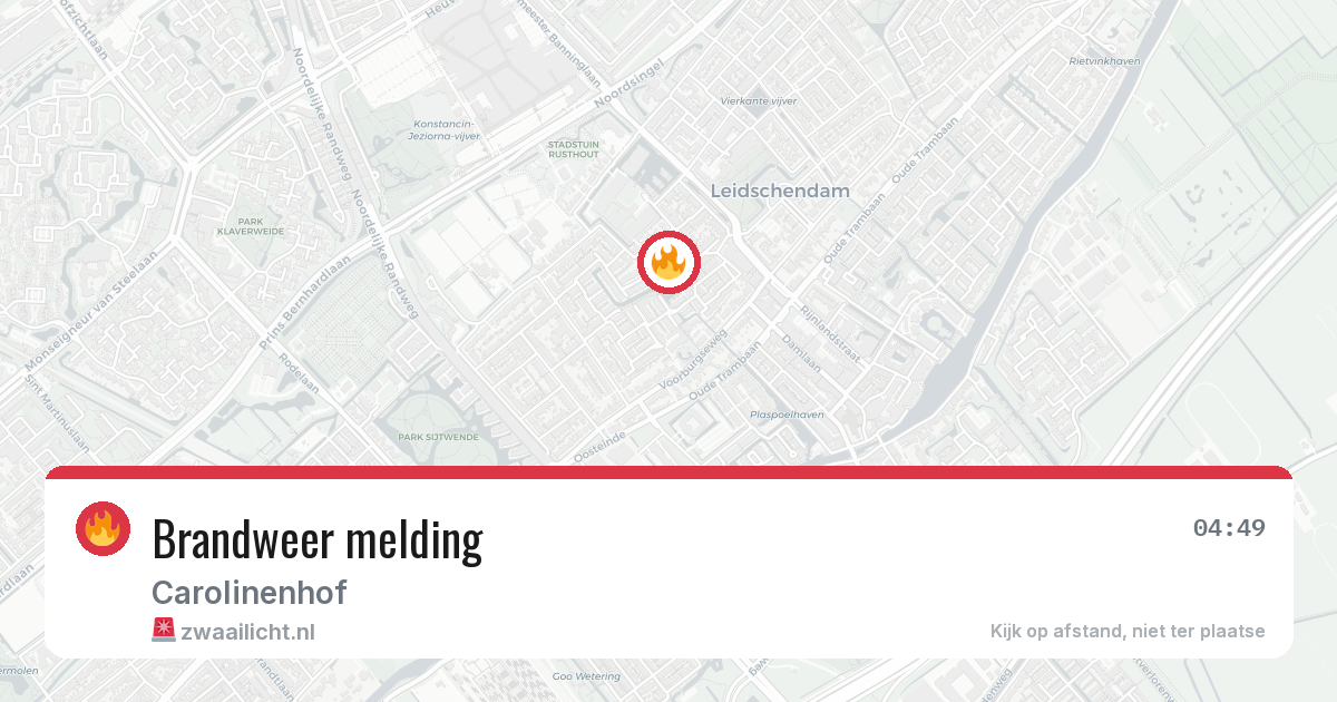 Brandweer melding — 20 jun 2026