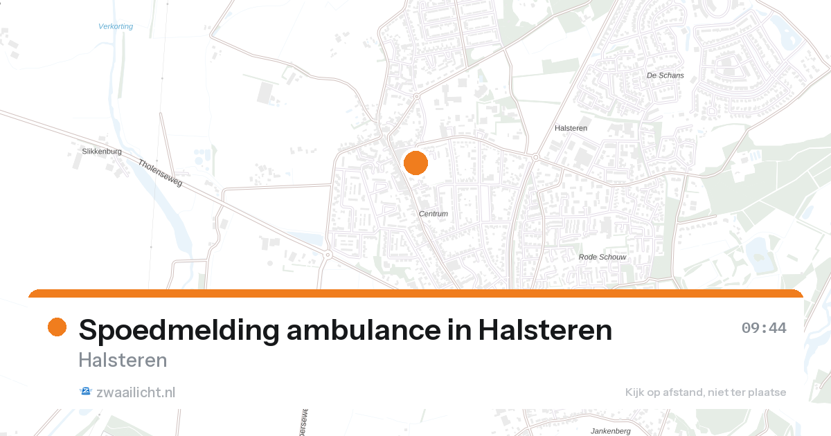 Spoedmelding ambulance in Halsteren — 27 aug 2026