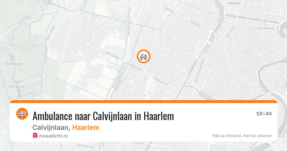 Ambulance naar Calvijnlaan in Haarlem — 1 jul 2026
