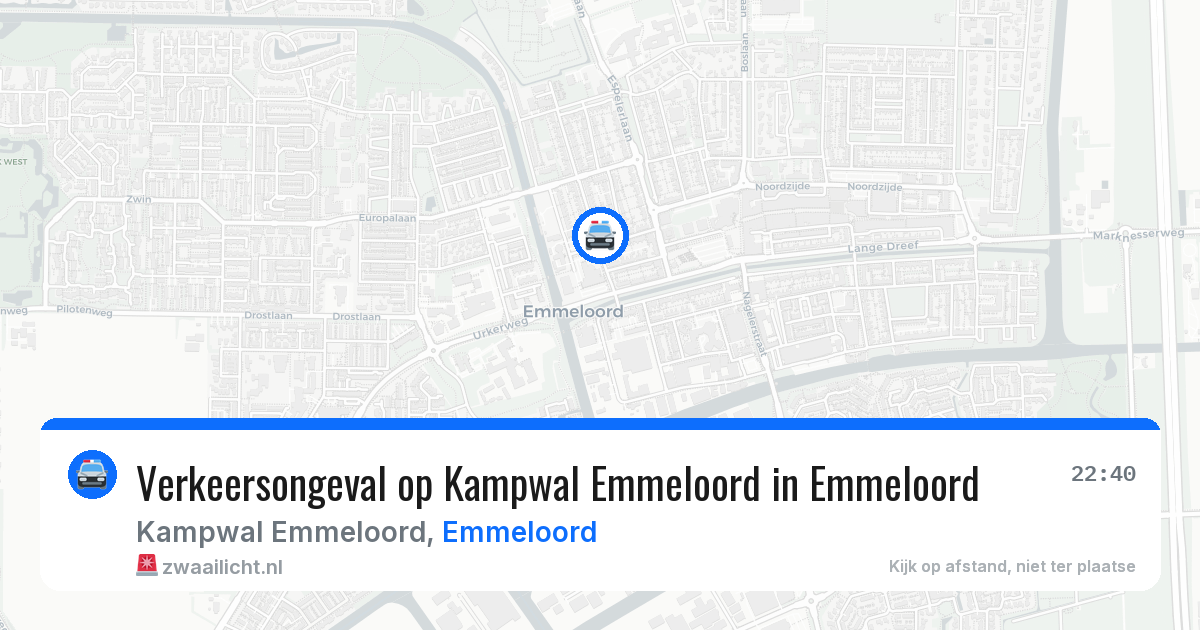 Verkeersongeval op Kampwal Emmeloord in Emmeloord — 8 mei 2026
